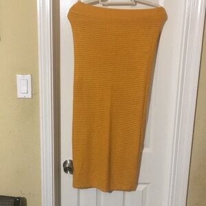 COPY - Yellow Knit Midi Skirt